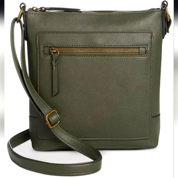 Style & Co. Handbags - Style & Co GREEN Hudsonn North South Crossbody, Created for Macy's Crossbody Bag
